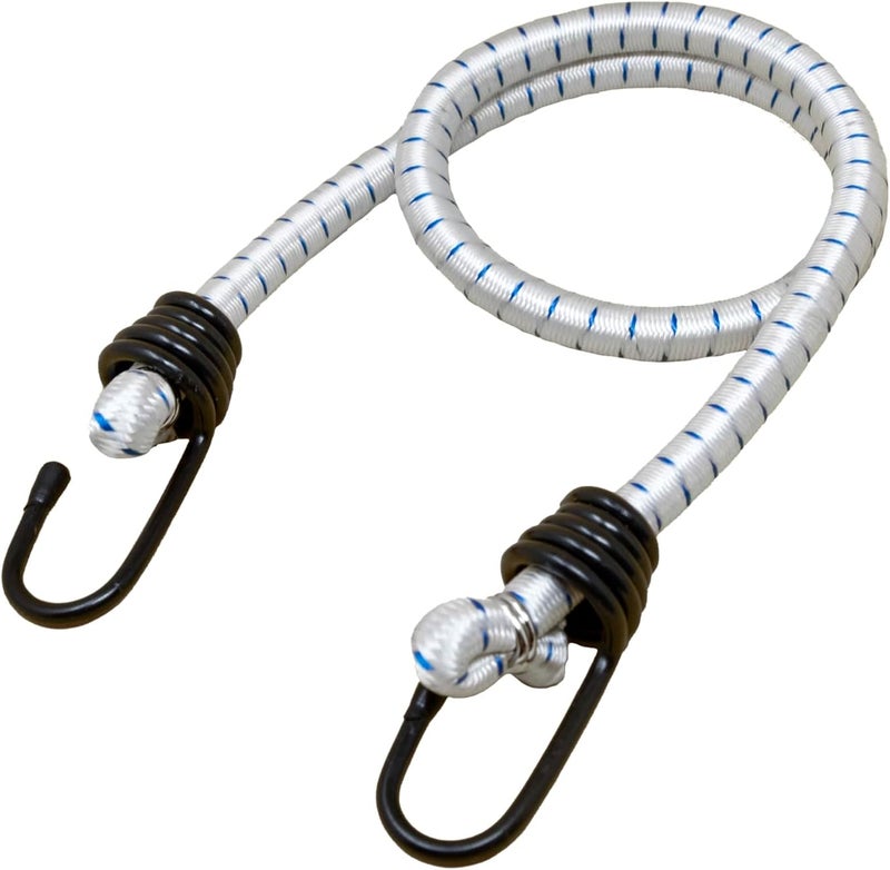 Kotap VBC-32WHT حبال بنجي متينة متعددة الاستخدامات مع خطافات، 32 بوصة، أبيض (عبوة من 10) - Image 3