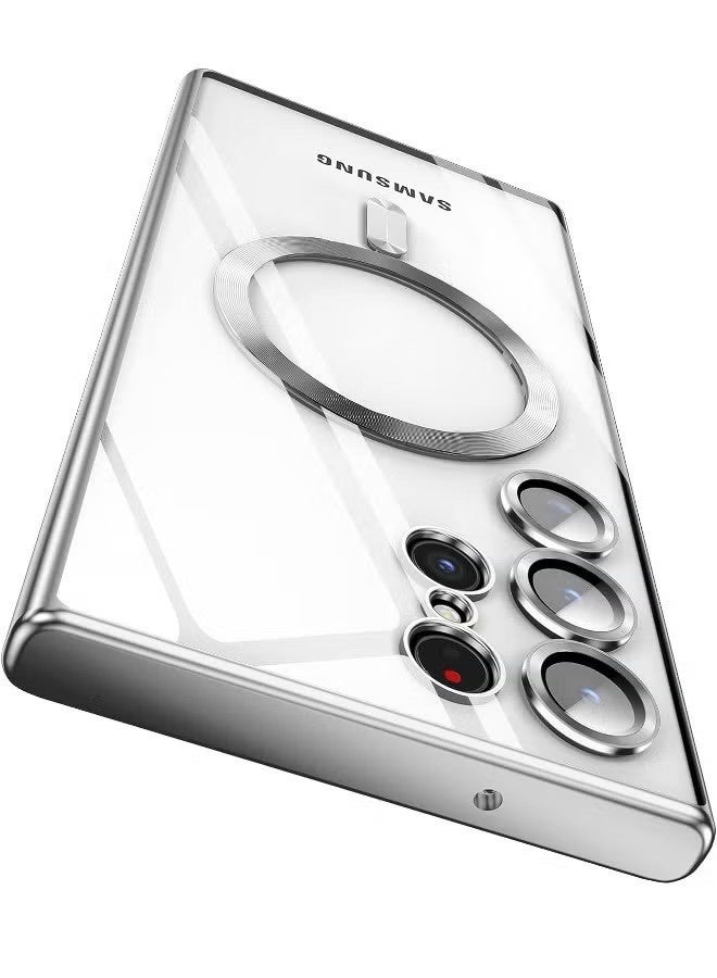 Samsung Galaxy S24 Ultra Case with Camera Lens Protector, Protective Case Compatible with Wireless Charging, Anti-Scratch Shockproof Protective Electroplated S24 Ultra Case for Women Men, gold - Image 2