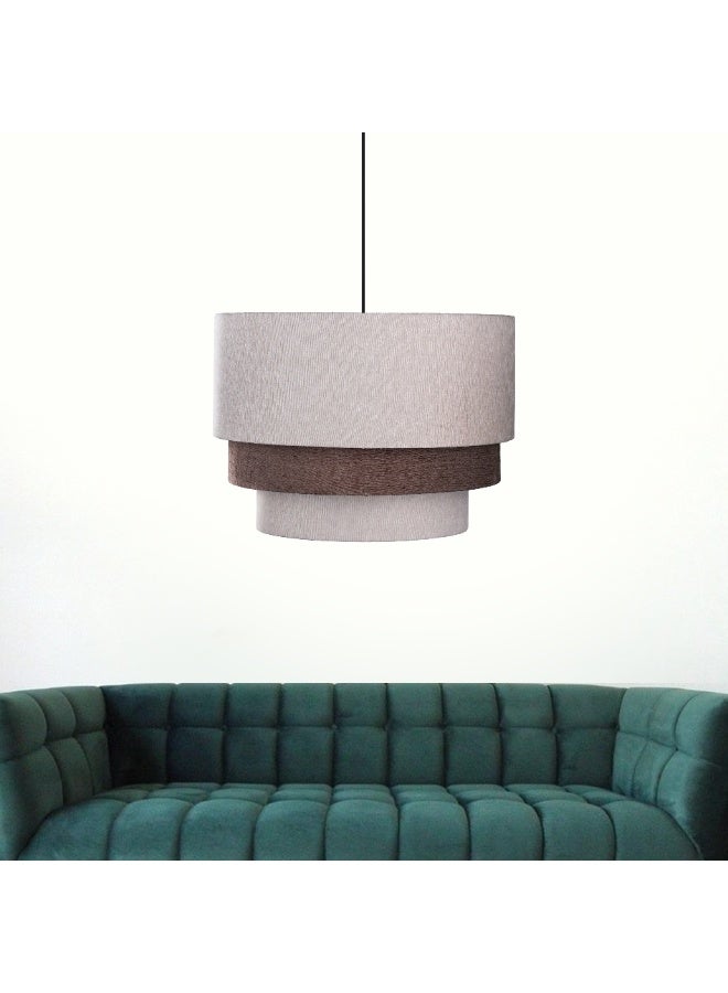 الروضة للإضاءة نجفة ديفار 3 طبقة 4 لمبة | حديث ديكور LED E27 معلقة مصباح سقف اضاءة داخلية مصباح معلق دلاية سقف مودرن نجفة | مناسبة لأي غرفة | | اللون: ألوان متعددة | المقاس: 70x50 سم - Image 2