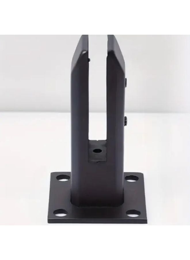1 Piece Matt Black Heavy Duty Stainless Steel Glass Balustrade Bracket Adjustable Wall Mounted Fence Post Clamp - Image 3