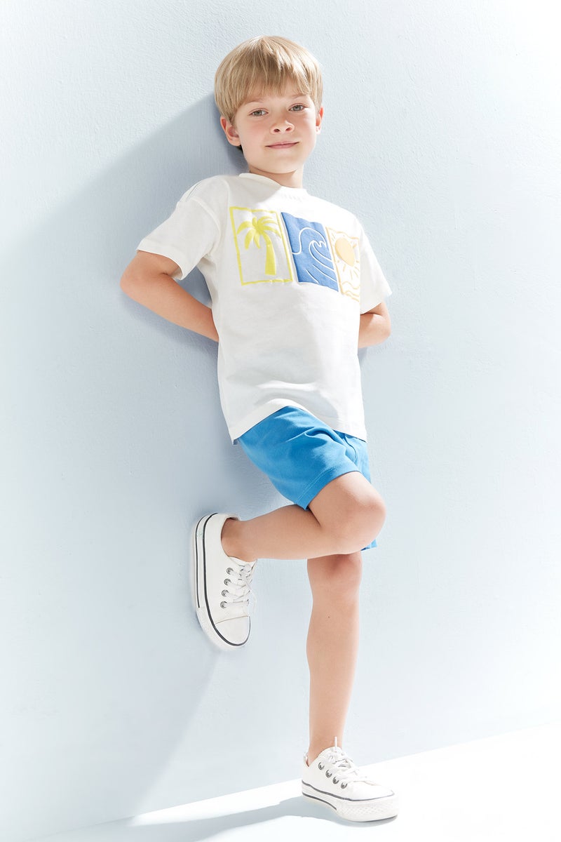 DeFacto Baby Boy Palm Patterned 2 Piece Set  - Image 1