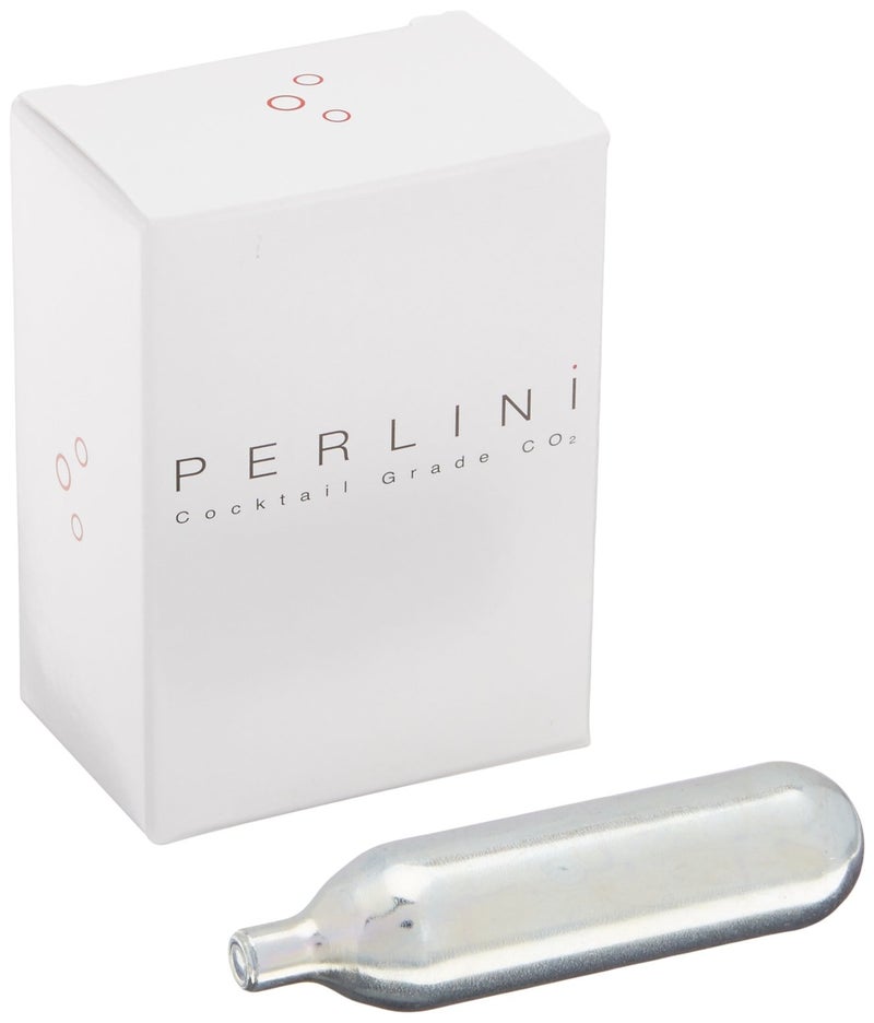 Perlini Cocktail-Grade CO2 Cartridges, 16 grams (6 pack), for carbonating cocktails and beverages - Image 1