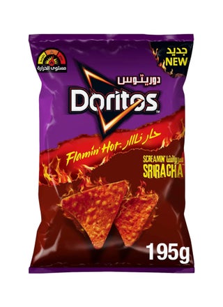 Flamin Hot Sriracha Nachos Spicy & Crunchy Tortilla Chips
