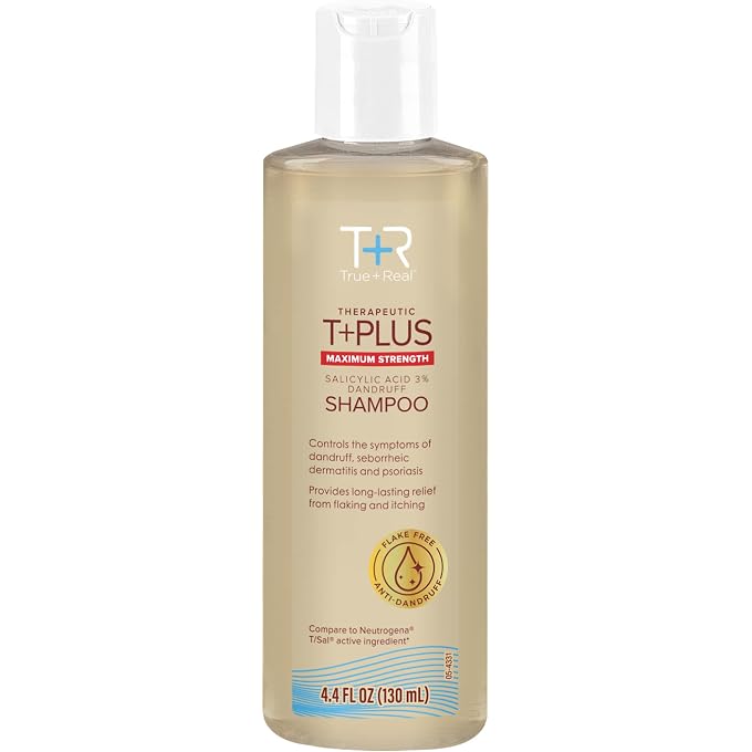 True+Real Salicylic Acid Anti-Dandruff Shampoo 3% Salicylic Acid, 4.4 Fl Oz - Image 1