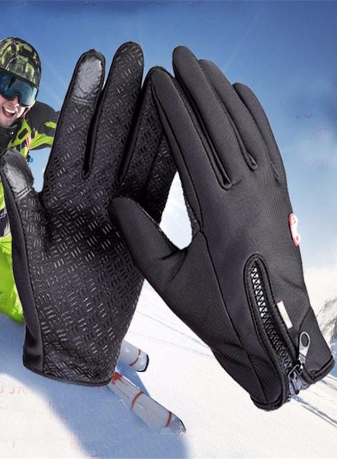 NIBEMINENT Pair Of Winter Warm Anti Slip Gloves For Riding And Mountaining  - Image 2