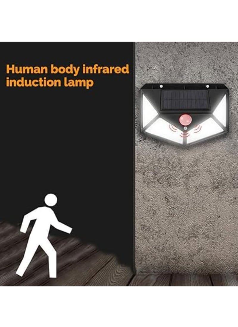 JAJEEK New Solar Interaction Wall Lamp – Outdoor Solar Lights, 100 LED, Waterproof, Wall Mounted, Wide Coverage (12.7 x 10.16 x 5.08 cm) – Energy Efficient for Yard, Garden, Patio, and Pathway  - Image 2