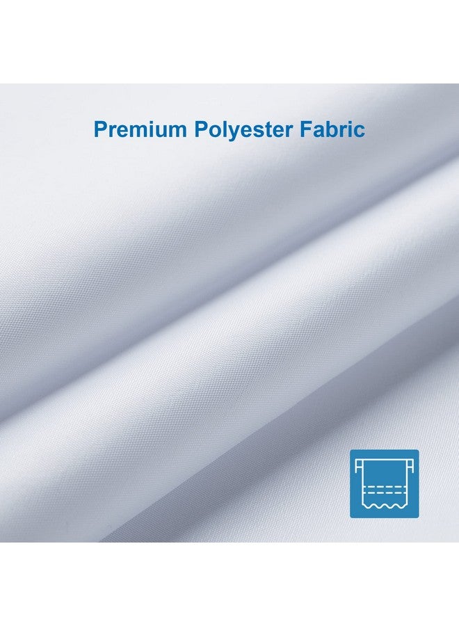 Amazer Amazer White Long Shower Curtain Liner Washable, 72 x 78 Inches, Fabric Shower Liner with 2 Bottom Stones, Waterproof 2-in-1 Shower Curtain and Liner, 12 Grommet Holes, Hotel Quality, White  - Image 1