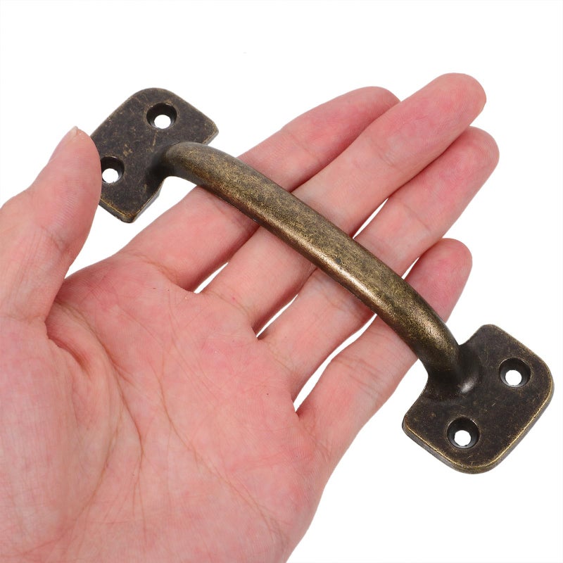 Bronze Vintage Bow Shaped Cabinet Door Pull Handle 101mm for Kitchen Wardrobe Drawer - Image 5
