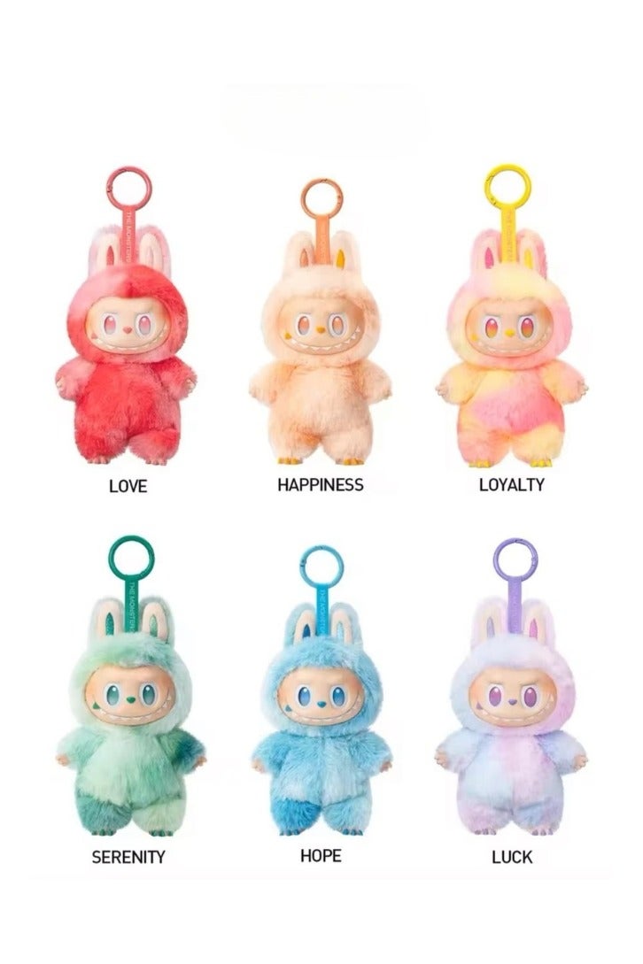 POP MART Monsters Big into Energy Series Blind Box - Plush Vinyl Necklace, Blind Box Figures, Random Design Action Figures, Collectible Toys, Home Decorations, (Blind Box) Labubu 3rd Generation Plush Doll, 1 Random Blind Box (6 Pieces) - Image 2