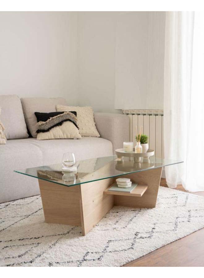 Al Home Beige Engineered Wood Center Table - Size: 107x55x45 By Alhome - 110112137