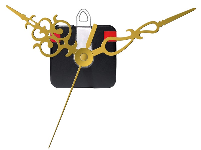 IIK COLLECTION Plastic Quartz Movement Machine with Golden Hands Kit for Wall Clock (IIK-MOV-PL-012) - Image 1