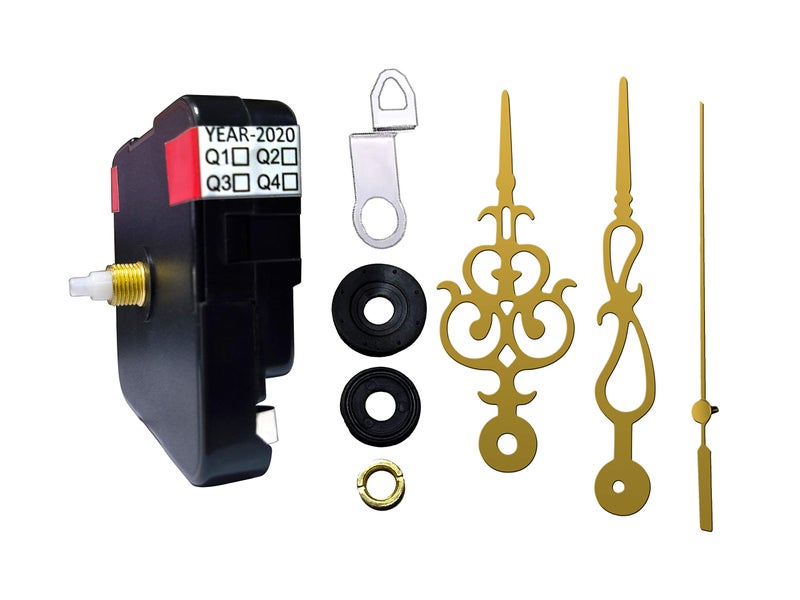IIK COLLECTION Plastic Quartz Movement Machine with Golden Hands Kit for Wall Clock (IIK-MOV-PL-012) - Image 4