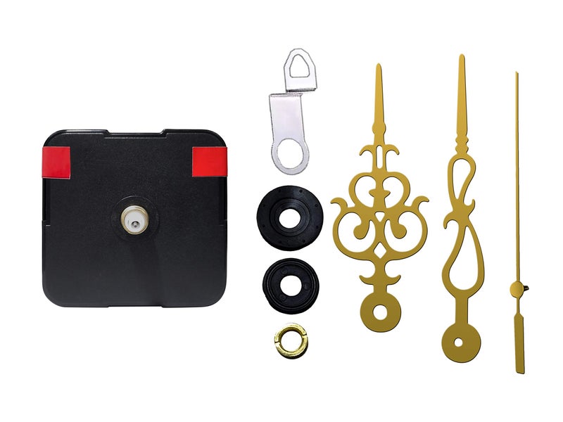 IIK COLLECTION Plastic Quartz Movement Machine with Golden Hands Kit for Wall Clock (IIK-MOV-PL-012) - Image 3