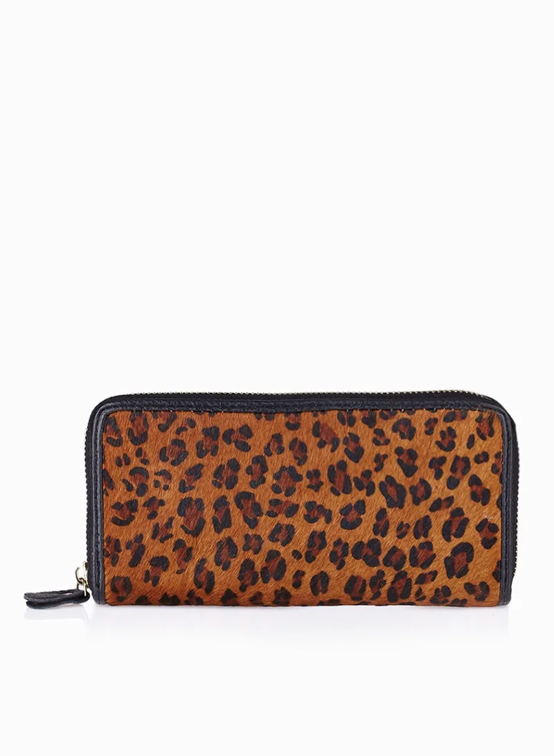 Ginger Animal Print Wallet