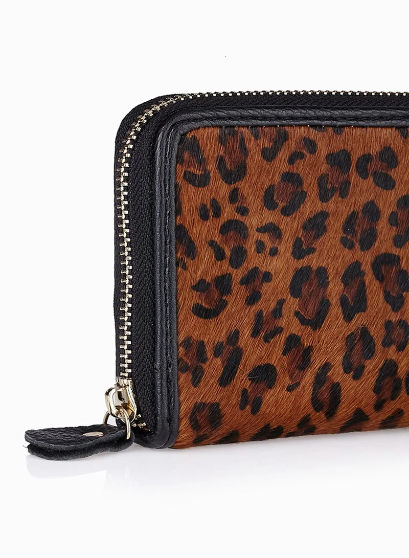 Ginger Animal Print Wallet