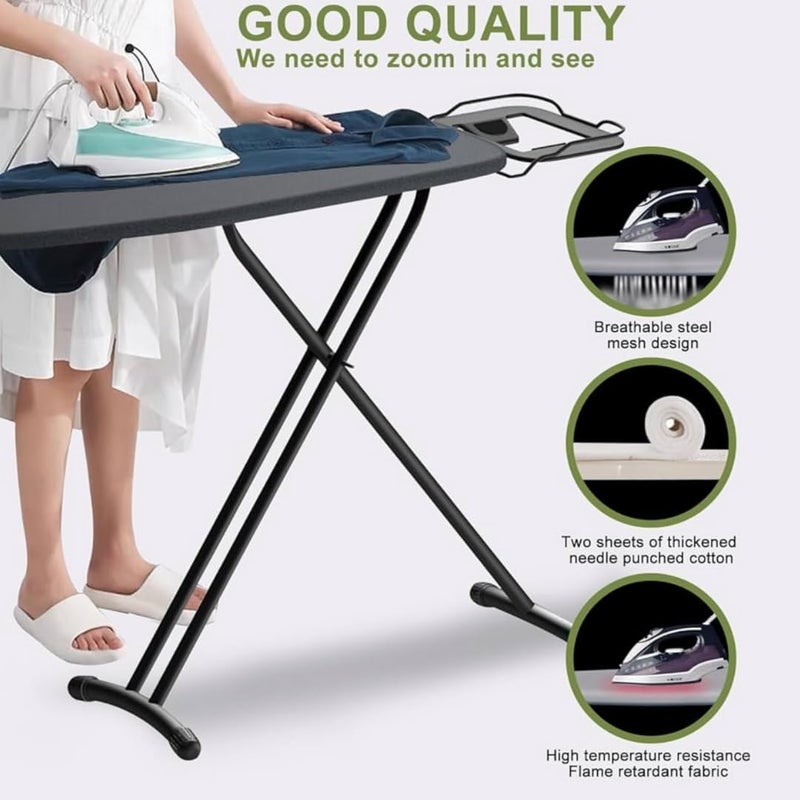 Supplier Folding Ironing Board, 122 x 30 cm, Grey, with Iron Stand, Adjustable, Durable, Suitable for All Fabrics - Image 3