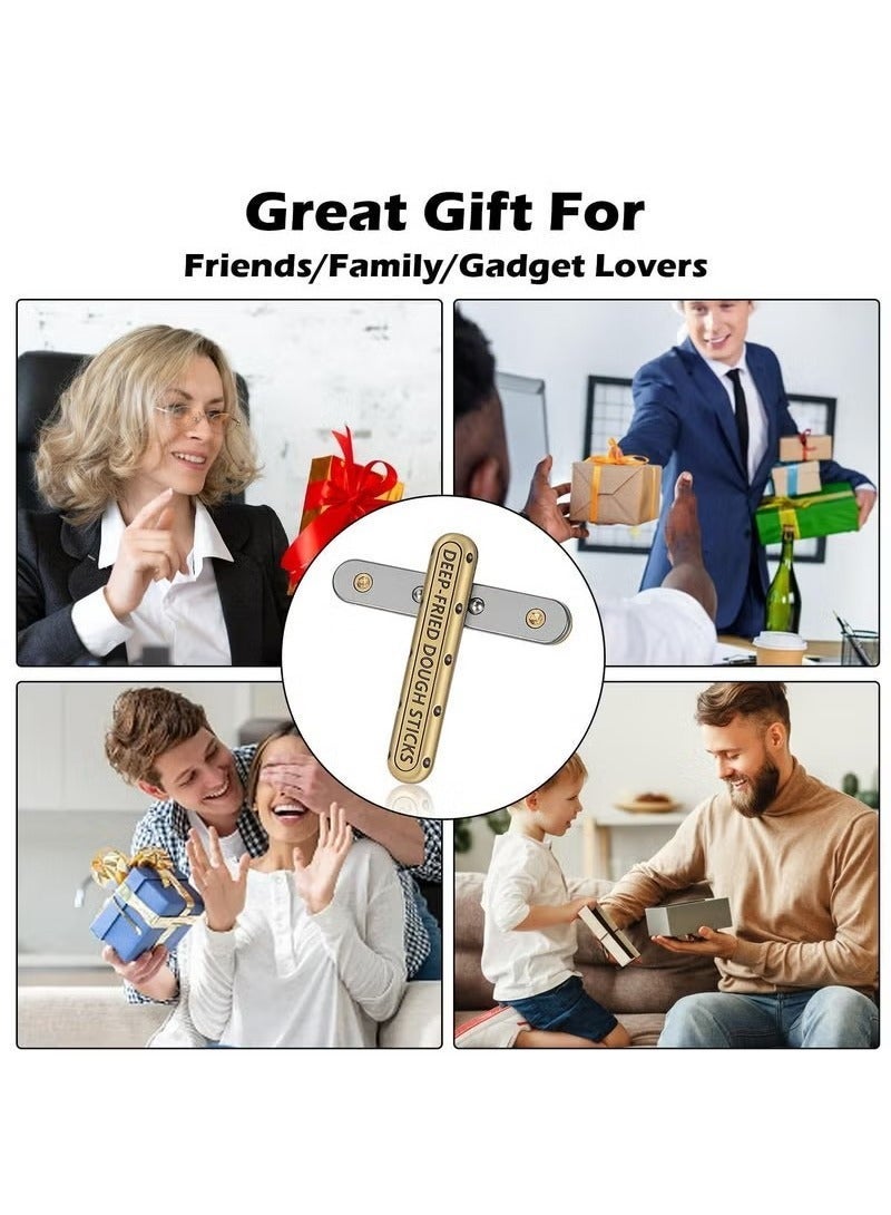 general Fidget Toys Adults, EDC Fidget Slider Fidget Toy Adult Stress Relief Metal Push Pull Rotation ADHD Recreational Fidget Toys, Birthday Desk Toy Creative Gifts for Father Husband Boyfriend - Image 3