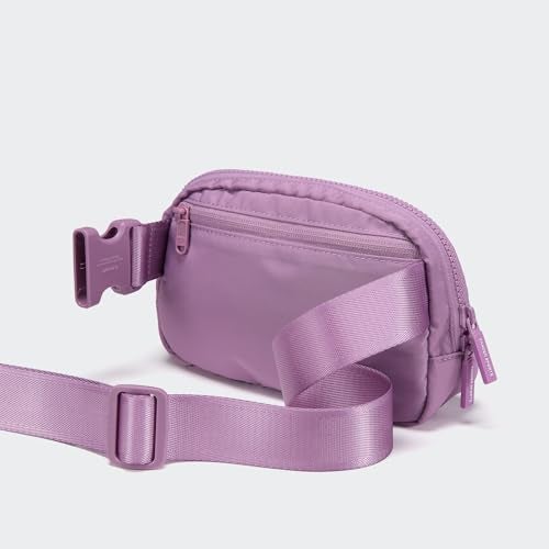 Pander Two Way Zipper Fanny Pack Nylon Everywhere Belt Bag for Women, Water Repellent Waist Packs, Crossbody Bags with Adjustable Strap (Light Purple). - Image 4