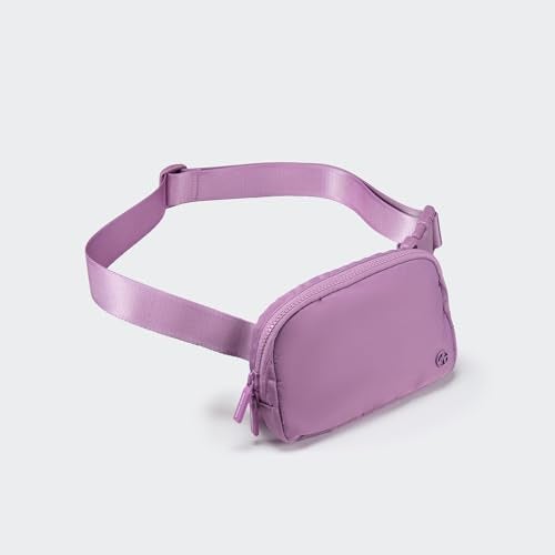 Pander Two Way Zipper Fanny Pack Nylon Everywhere Belt Bag for Women, Water Repellent Waist Packs, Crossbody Bags with Adjustable Strap (Light Purple). - Image 3