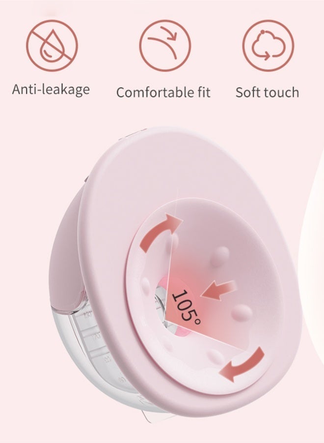 ج الروح مضخة حليب قابلة للارتداء، مضخة حليب كهربائية بدون استخدام اليدين مع 4 أوضاع و12 مستوى، تشغيل فائق الهدوء ≤50 ديسيبل - Image 4