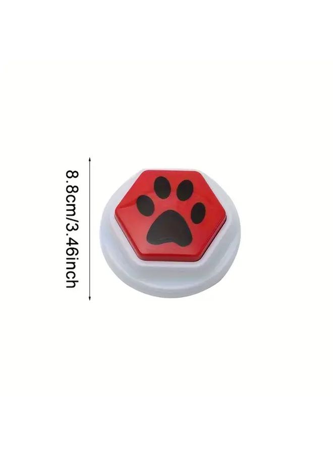RODAFN Interactive Dog Training Bell Toy With Paw Print Buttons And Sound Effects Multicolor Bark Alarm Paw Activated Speaker Pet Communication Device For Puppies Dogs Hearing Owners Set Of 4 Color B - Image 4