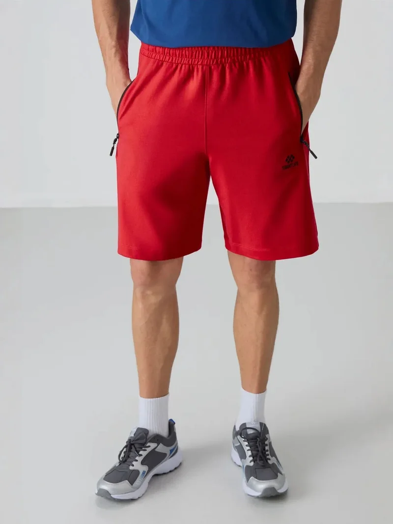 تومي لايف TOMMY Men's Regular-fit Knit Sweat Shorts