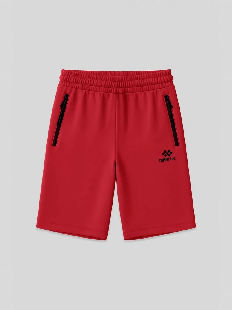 تومي لايف TOMMY Men's Regular-fit Knit Sweat Shorts