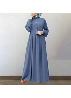 Generic Brand Spring Casual National Style Retro Women's Cardigan Round Neck Large Pendulum Dress Origin 