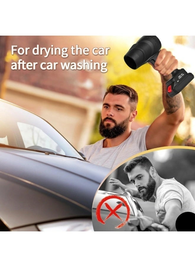 UBEdge Cordless Portable Jet Blower – High-Speed Air Duster for Car Drying, Cleaning & Dust Removal, Rechargeable Electric Air Blower - Image 2