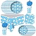 JU XIN 81Pcs Blue Sky White Clouds Birthday Party SuppliesBlue Sky Cartoon Theme Suitable For Baby Shower Baby And Kids Birthday Party - Image 2