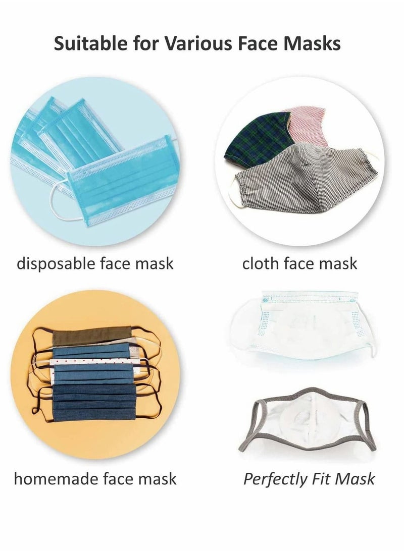Y&D 6 PCS 3D Bracket for Mask Wearing Silicone Inner Support Frame Keep Fabric off Mouth to Create More Breathing Space Reusable Washable White  - Image 5