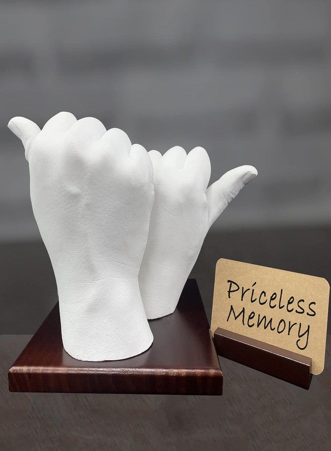 Godora Hand Casting Kits Couple | Hand Moulding Kit Couples for Holiday Activities, Base & Card Stand Molding Kits, Gifts for Couples, Wedding, Friends, Hand Mold Casting Kit - Image 5