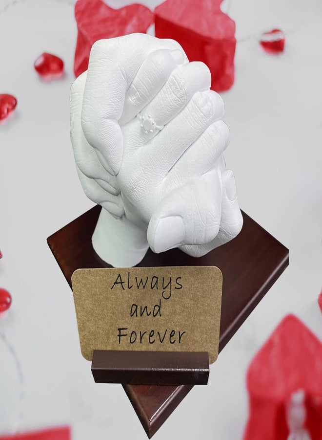 Godora Hand Casting Kits Couple | Hand Moulding Kit Couples for Holiday Activities, Base & Card Stand Molding Kits, Gifts for Couples, Wedding, Friends, Hand Mold Casting Kit - Image 4