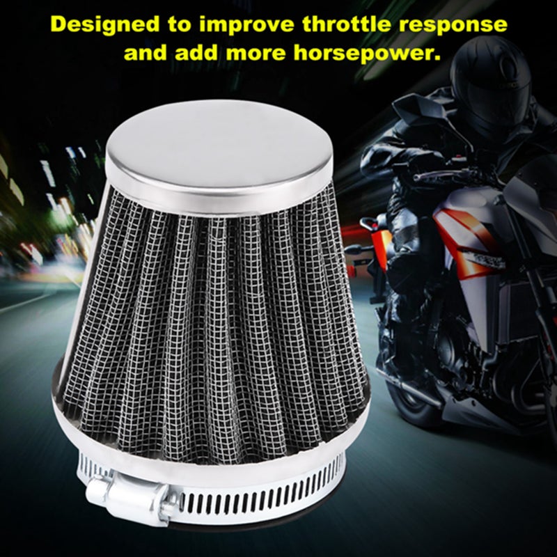 Motorcycle Air Intake Filter Cleaner Universal for 42mm/1.7in - Image 2