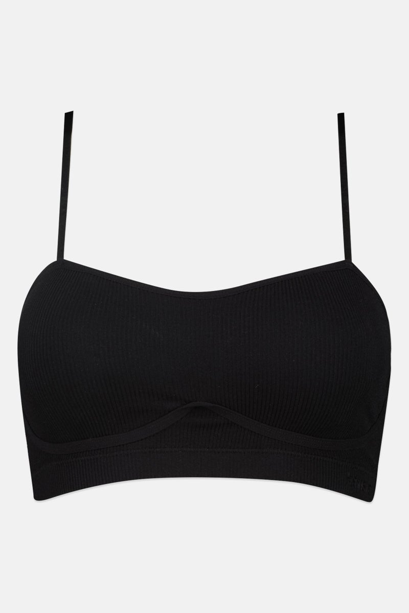 Kensie Women 3 Pieces Brand Logo Padded Bra, Multicolor - Image 2