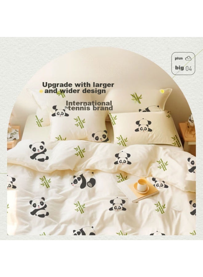 Jajalin Disposable Four-piece Bedding Set Including Bed Sheet, Duvet Cover, Pillowcases, Hotel Bedding, Travel, Tourism, Business Trip, Double Bed, Hygienic Sleeping Bag - Image 2