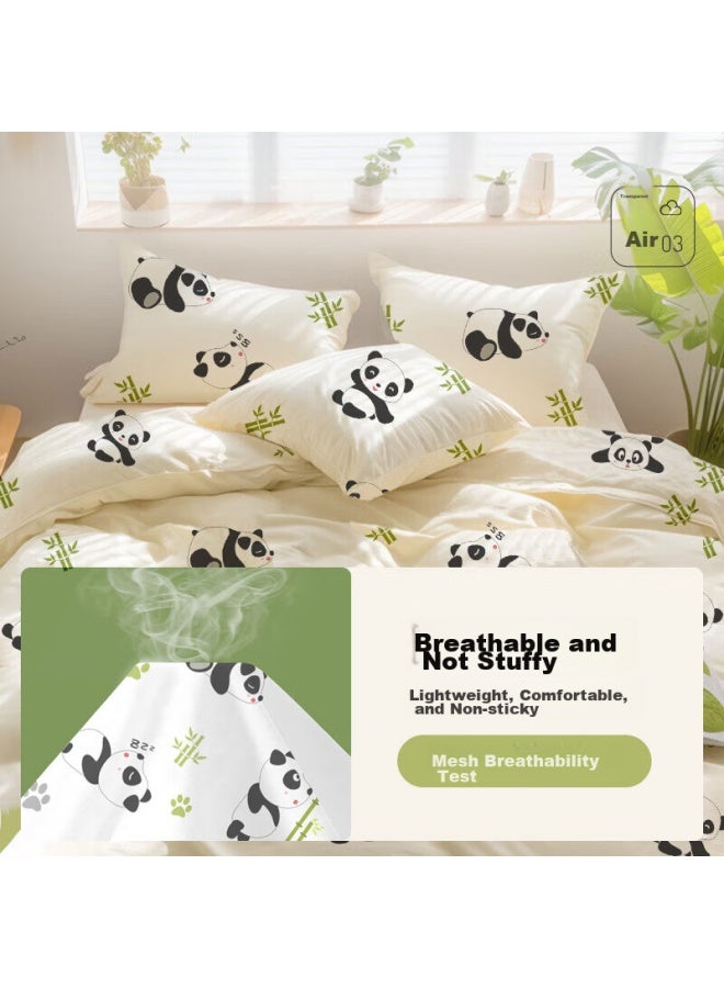 Jajalin Disposable Four-piece Bedding Set Including Bed Sheet, Duvet Cover, Pillowcases, Hotel Bedding, Travel, Tourism, Business Trip, Double Bed, Hygienic Sleeping Bag - Image 4