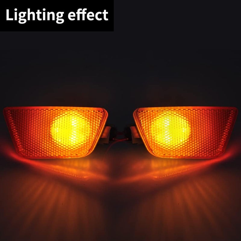 CNPAPC 2-Piece Front Bumper Park Signal Side Marker Light Assembly for Chevy Cruze 2011-2015 - Image 5