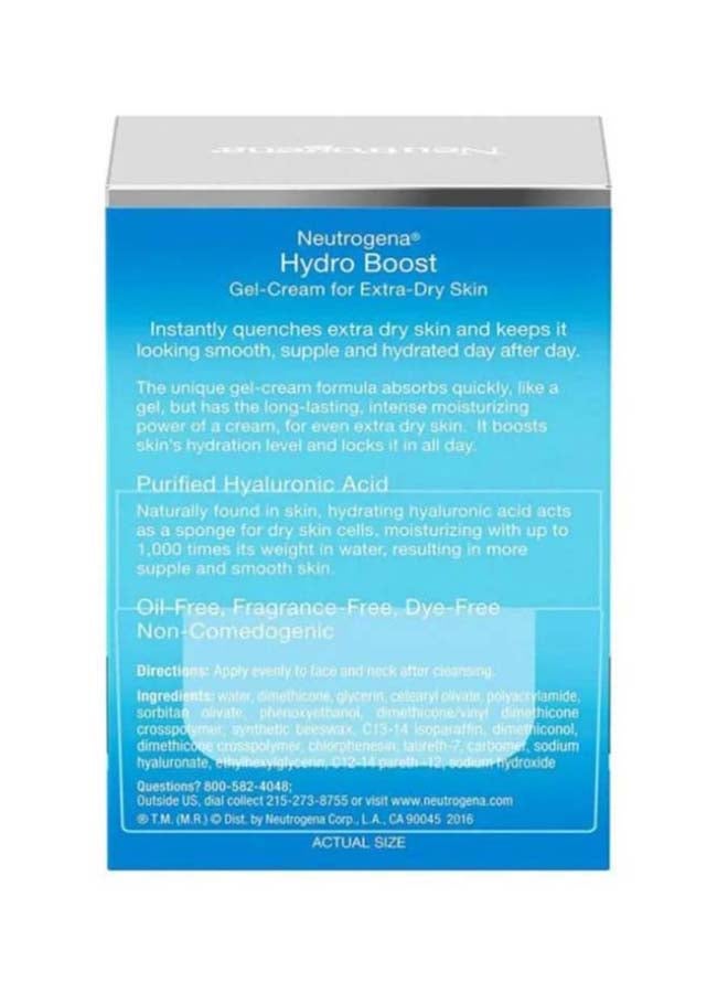 Neutrogena Hydro Boost Hyaluronic Acid Face Moisturizer Gel Cream Blue 1.7ounce - Image 2