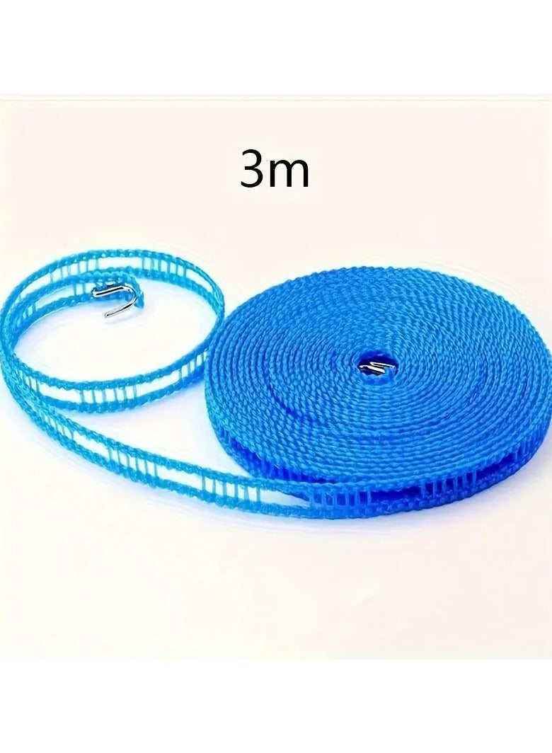 Goolsky 1pc Windproof Clothesline, Bold And Thickened, Indoor And Outdoor, Punch-free Clothesline, Windproof, Non-slip, Clothesline, Hanging, Multiple Colors, Can Be Used For Camping, Multiple Lengths  - Image 1