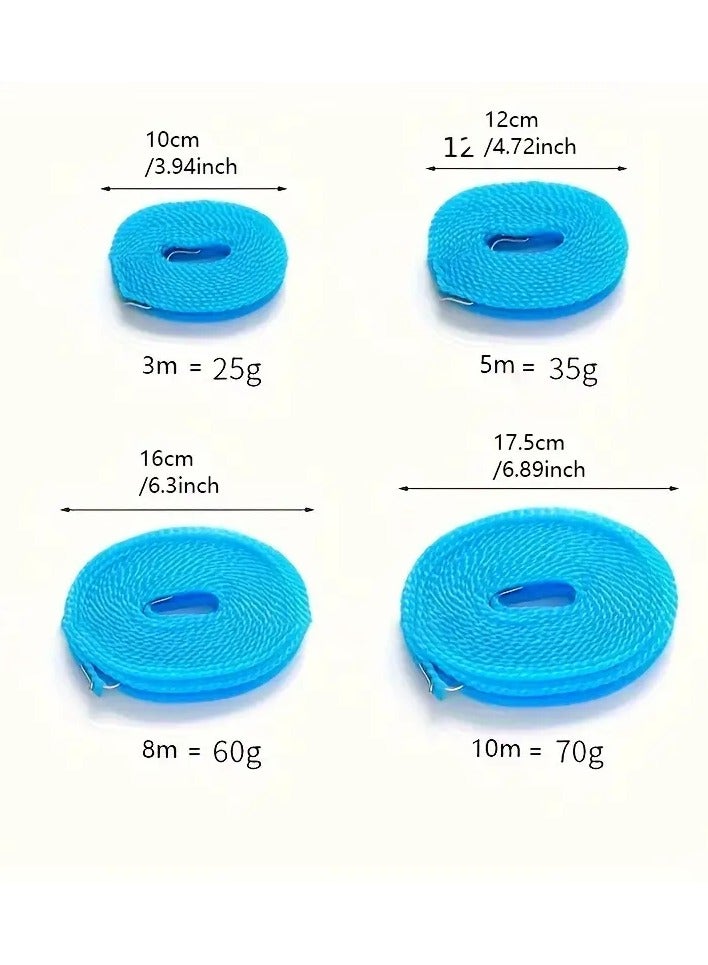 Goolsky 1pc Windproof Clothesline, Bold And Thickened, Indoor And Outdoor, Punch-free Clothesline, Windproof, Non-slip, Clothesline, Hanging, Multiple Colors, Can Be Used For Camping, Multiple Lengths  - Image 2