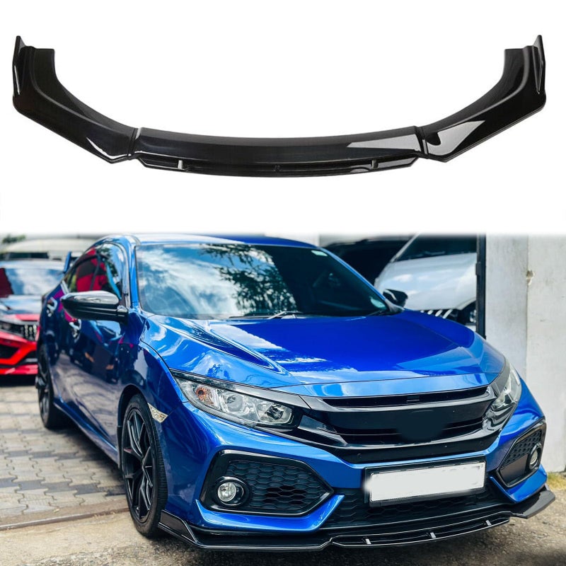 JMTBNO Universal Front Lip for CarFront Bumper Splitter Lip Splitter Body Kit Compatible with Honda Civic Accord Audi Q5 A5 Toyota Camry Corolla Nissan Altima Ford Mazda - Image 3