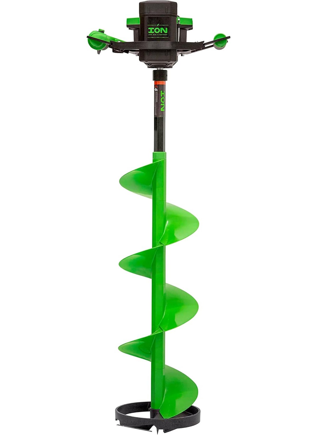 ION ION Alpha Plus Electric Ice Fishing Auger Two Batteries Included Gen 3 40V Lithiumion Composite Green  - Image 1