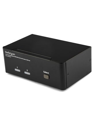 StarTech.com Dual Monitor DisplayPort KVM Switch - 2 Port - USB 2.0 Hub - Audio and Microphone - DP KVM Switch , TAA (SV231DPDDUA) - pzsku/Z88C9ED86B9008437CBE6Z/45/1749374454/d3c5c85f-4163-46ed-bb21-cfc27ce74f17