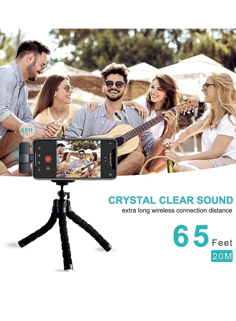 Wireless Lavalier Microphone for iPhone iPad Mini Mic for YouTube Facebook Live Stream TikTok Vlog Zoom Video Recording - Noise Reduction/No APP & Bluetooth Needed - Image 5
