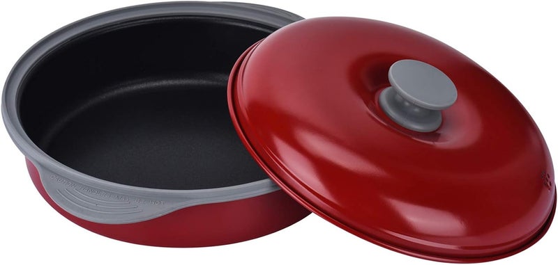 MACONEE Microwave Frying Pan Skillet, Grill & Crisper Pan with Lid Allows You to Fry, Sizzle, and Brown Foods in the Microwave, Micro Cookware for Grilling, Reheating, and Cooking a Variety of Dishes - Image 1