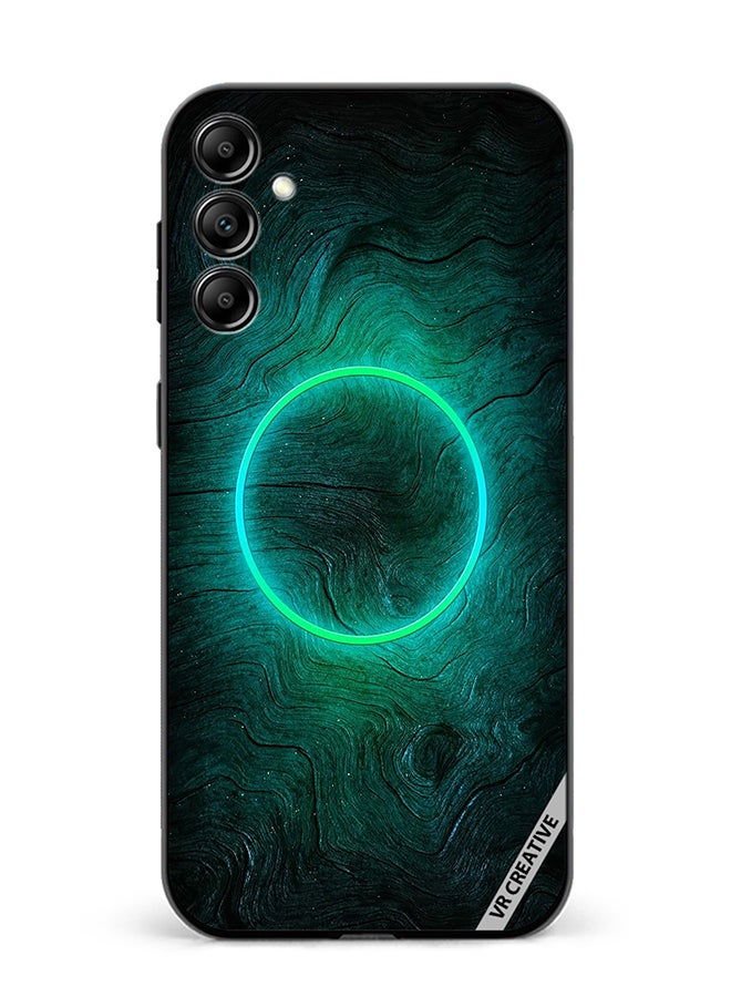 VR CREATIVE Protective Case Cover For Samsung Galaxy A55 Green Light Design Multicolour - Image 1