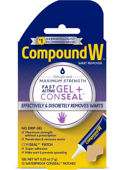 Compound W Maximum Strength Fast Acting Gel Wart Remover with 12 ConSeal Patches, 0.25 oz - pzsku/Z88CA1C9F6D5BF173B488Z/45/_/1744283931/0b6abddf-b96e-47ca-9c24-490ff5b09d7c