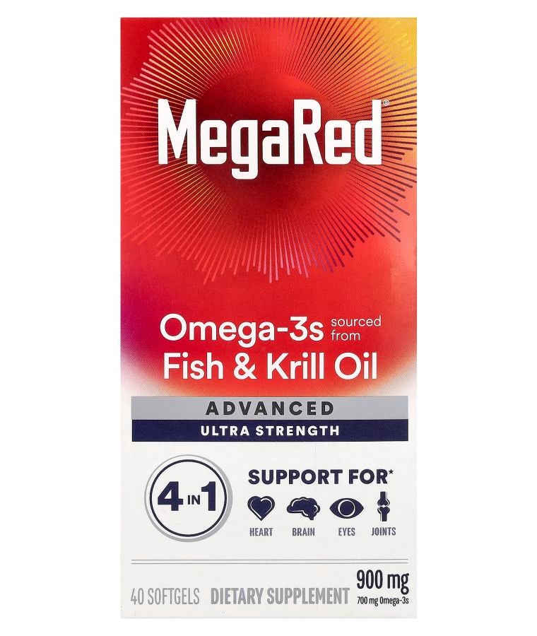 MegaRed® Advanced 4 In 1 Omega-3s Ultra Strength 900 mg 40 Softgels