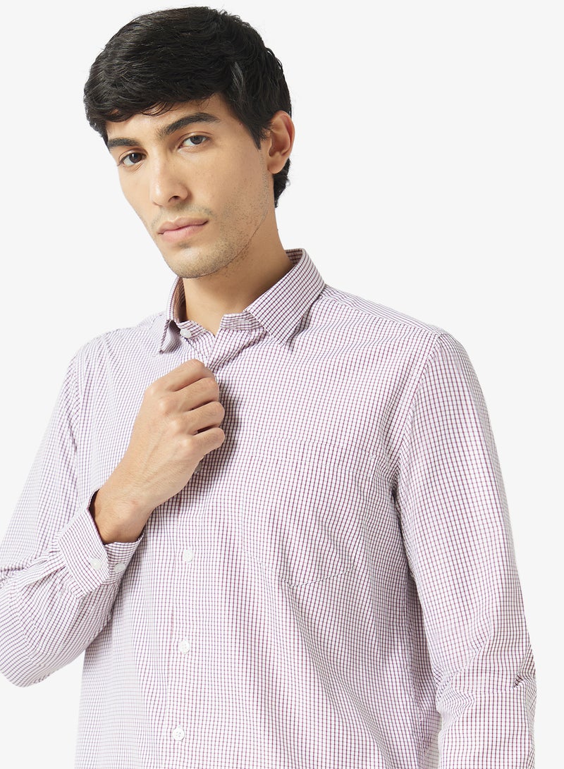 Robert Wood Mens Small Checks Formal Shirt - Image 4
